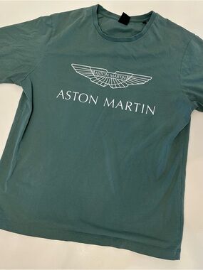 Hackett Teal Green Aston Martin Logo Short Sleeve T-Shirt